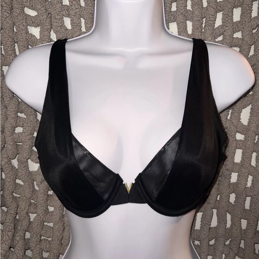 Victoria's Secret Unlined Full Coverage Bra Black 32D NWT